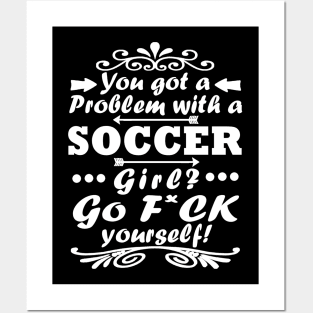 Football Girls Goal Gift Tricot Saying Posters and Art